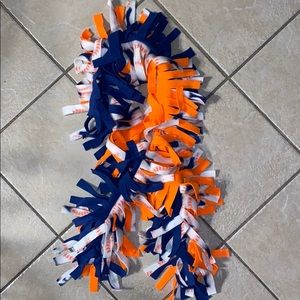 Unisex Baseball Royal blue & orange print scarf